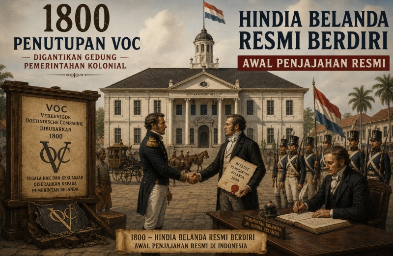 Puncak kekuasaan Belanda dimulai dengan pendirian VOC
